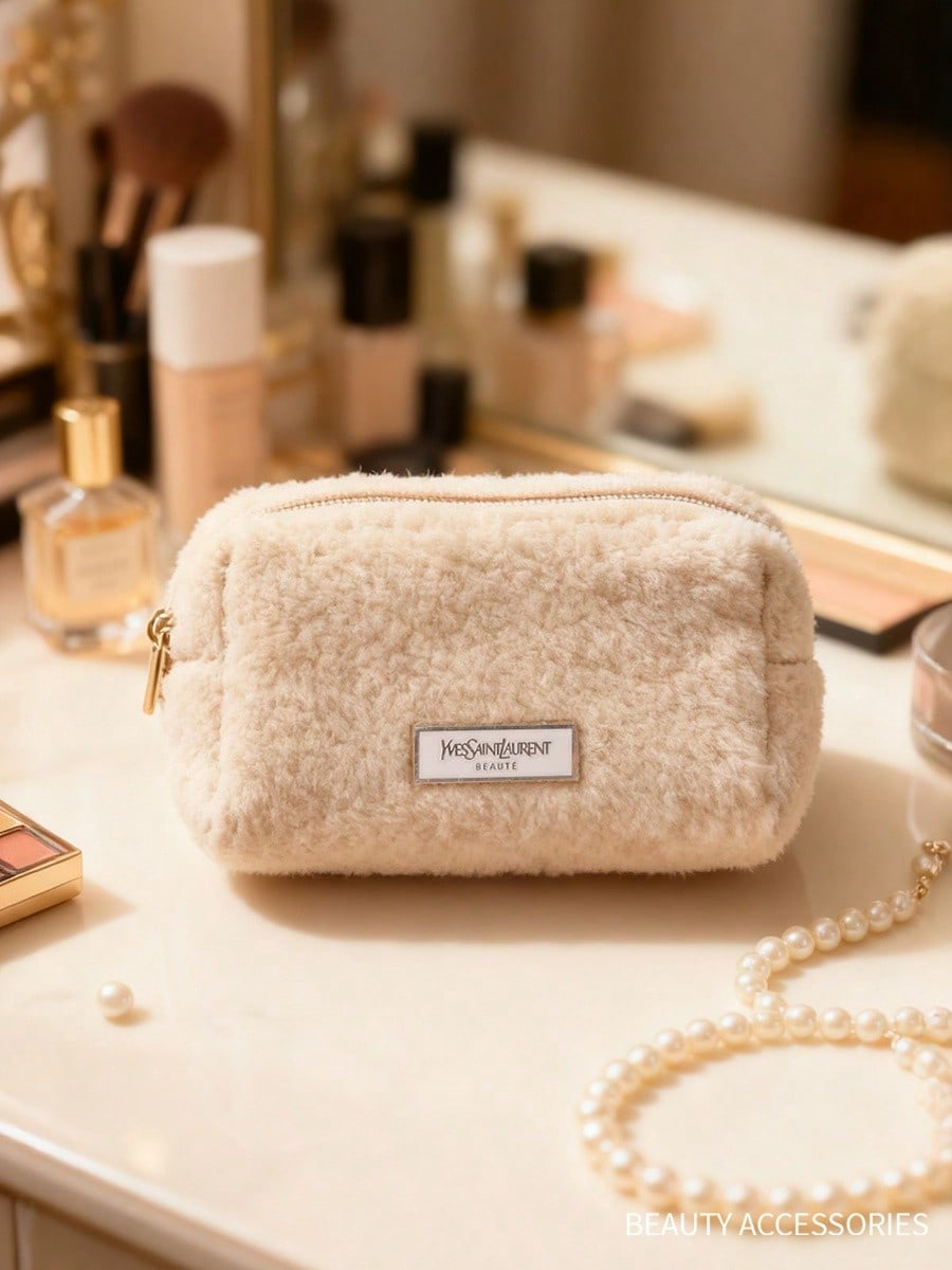 Ysl Beauty Makeup Bag - YSL Women's Medium White Handheld Makeup