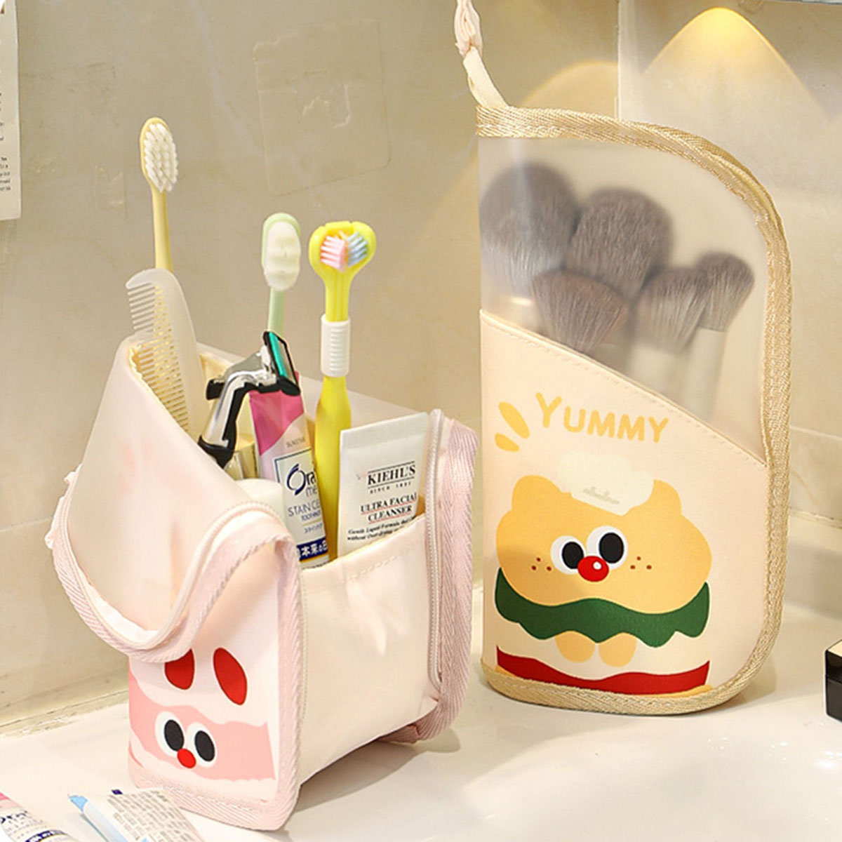Beauty Bag Makeup - 1Pcs Cosmetic Bag Travel Stand Storage