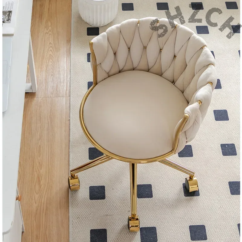 Ergonomic Velvet Upholstered M - Beauty Makeup Chair ulasan dan harga