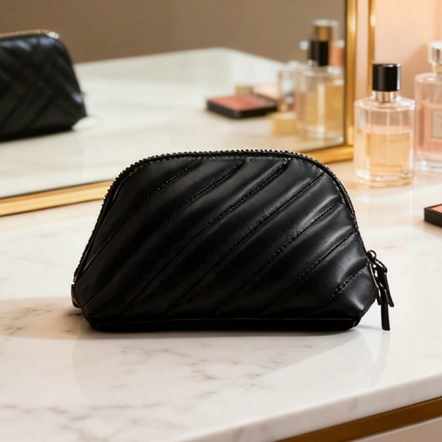 YSL Limited Edition Black Doub - Ysl Beauty Makeup Bag ulasan dan harga