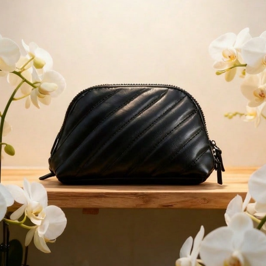 YSL Limited Edition Black Doub - Ysl Beauty Makeup Bag ulasan dan harga