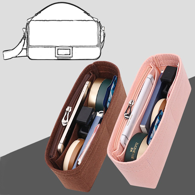 1PC Felt Insert Bag Organizer, - Ysl Beauty Makeup Bag ulasan dan harga
