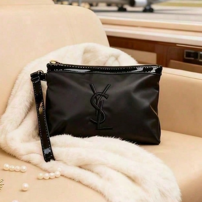 YSL Classic Cosmetic Bag For W - Ysl Beauty Makeup Bag ulasan dan harga