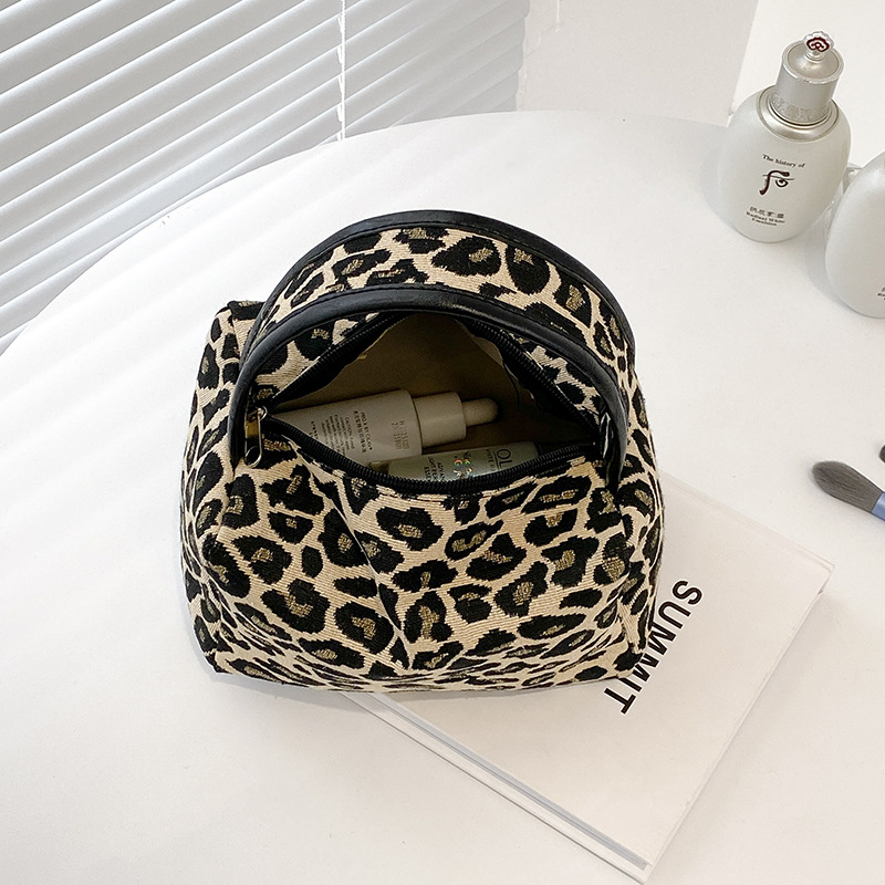 Leopard Makeup Bag Luxury  Lar - Ysl Beauty Makeup Bag ulasan dan harga