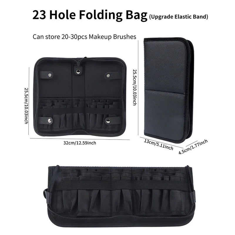 29/23 Holes Foldable Makeup Br - Beauty Bag Makeup ulasan dan harga