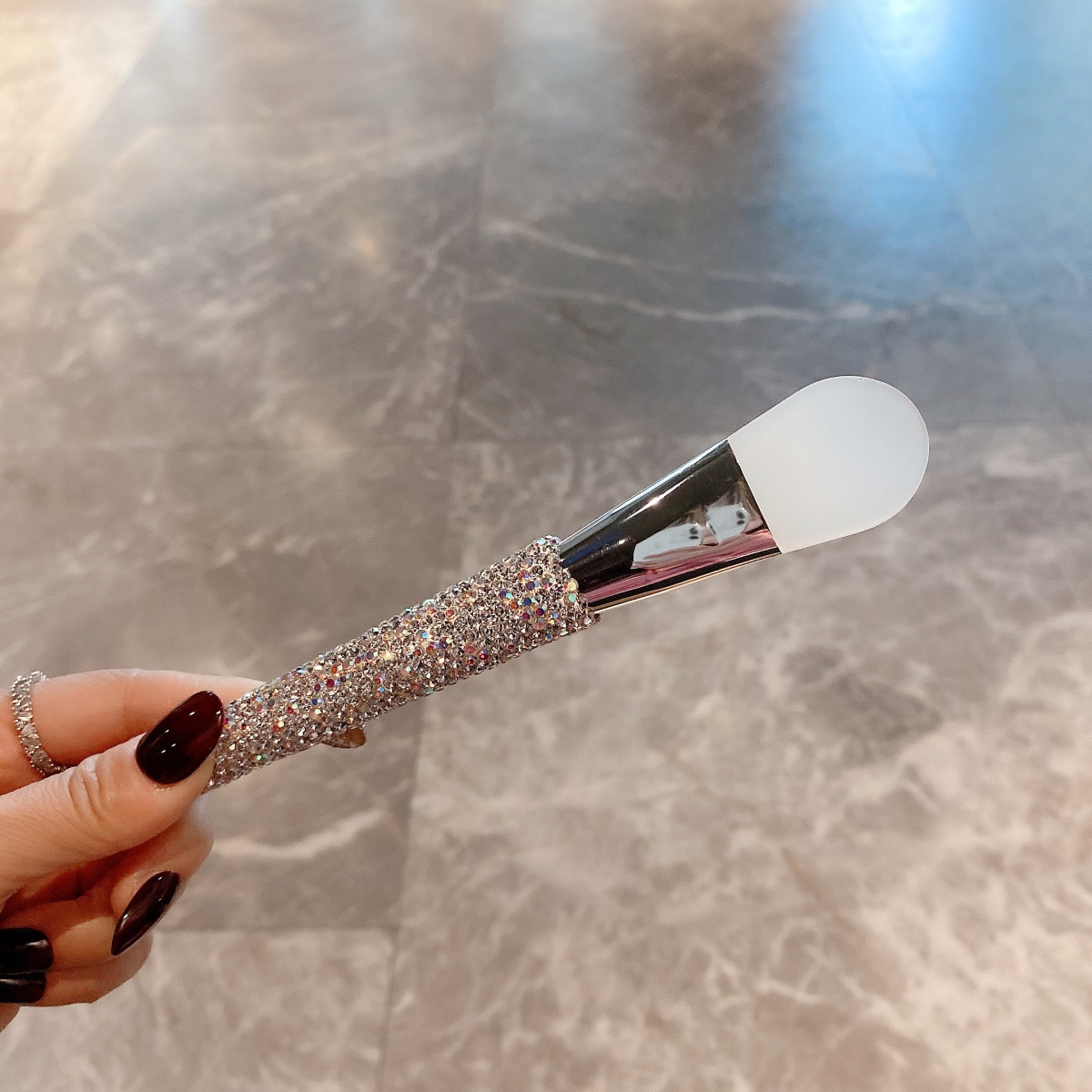 Face Mask Brush Flat Soft Hair - Beauty Forever Makeup ulasan dan harga