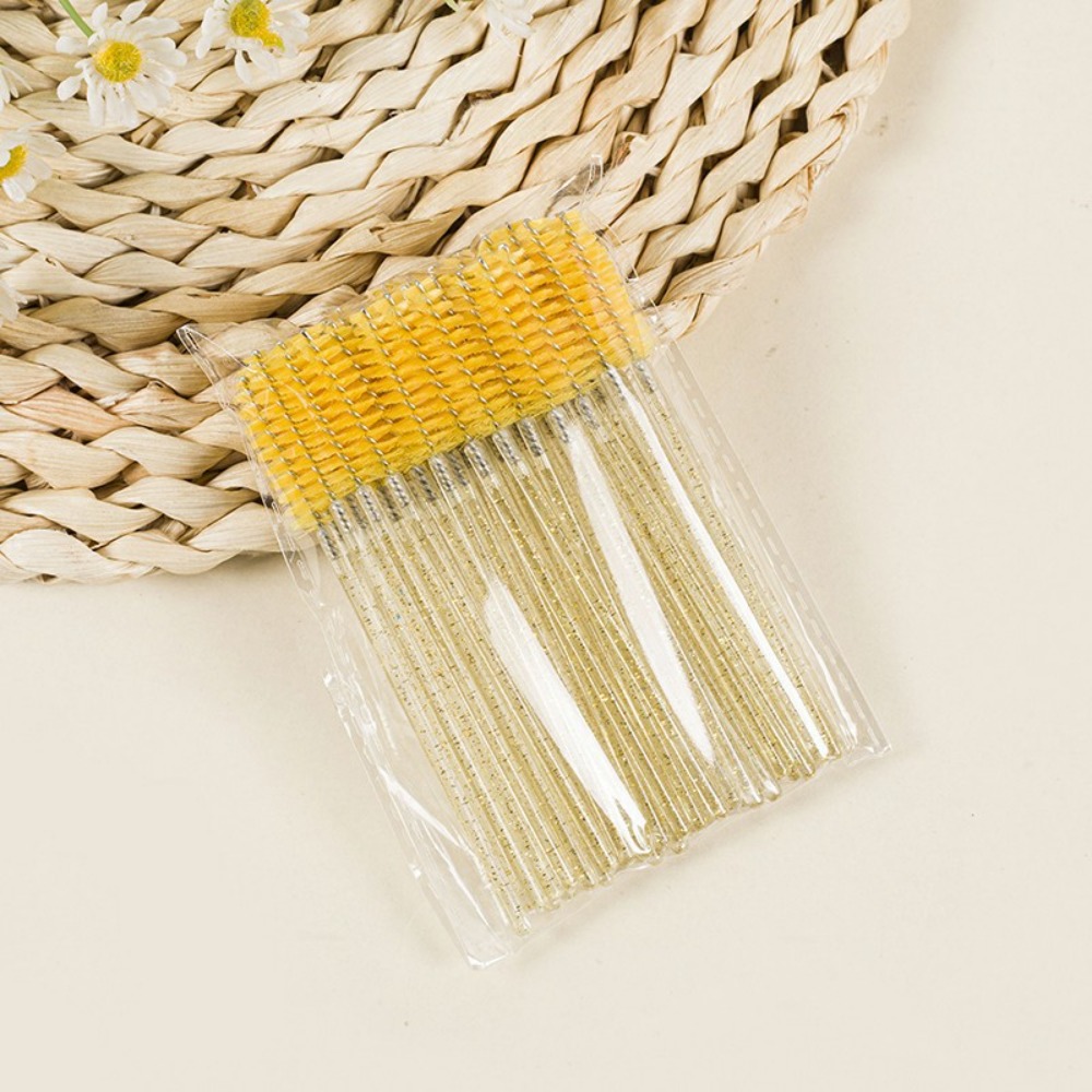 50-100PCS Crystal Eyelash Brus - Beauty Makeup Background ulasan dan harga
